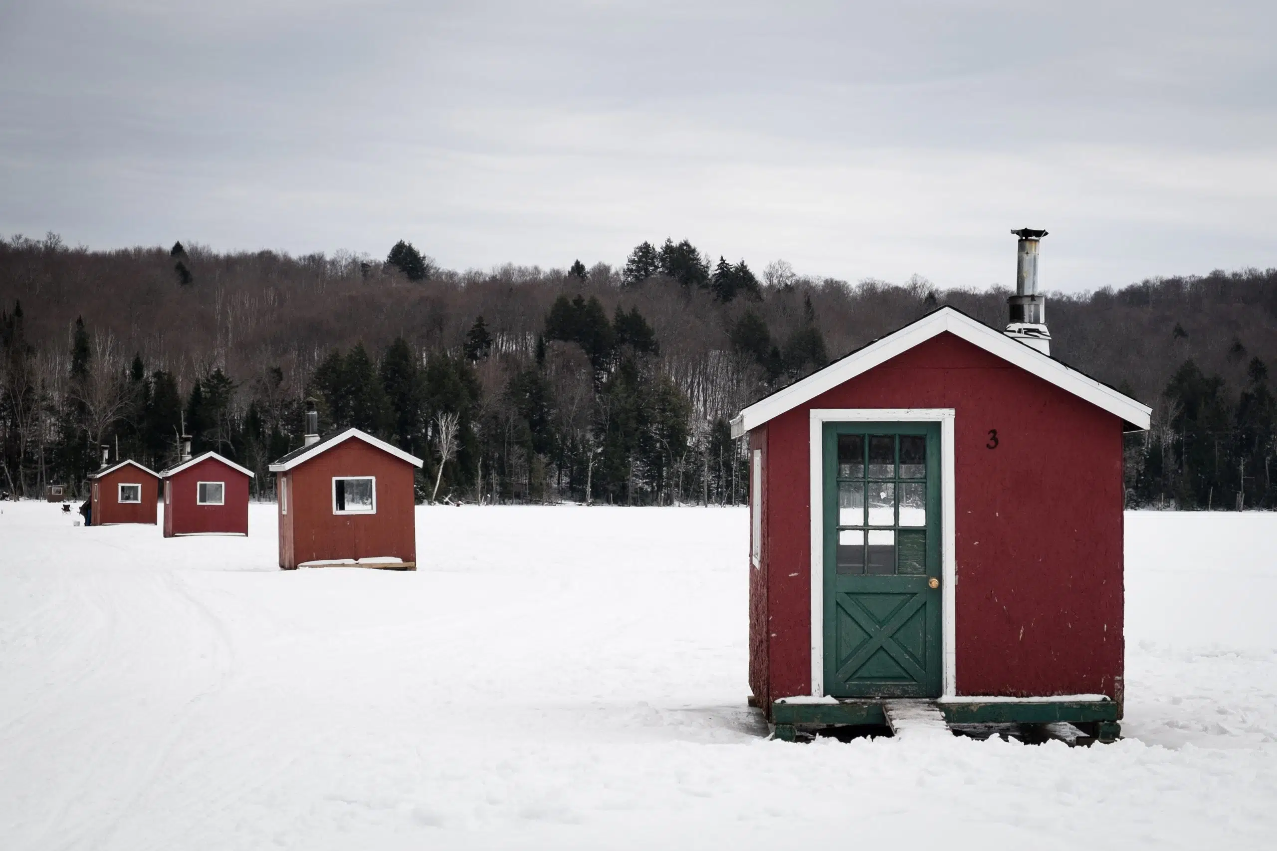 Ice fishing shelter removal dates approaching