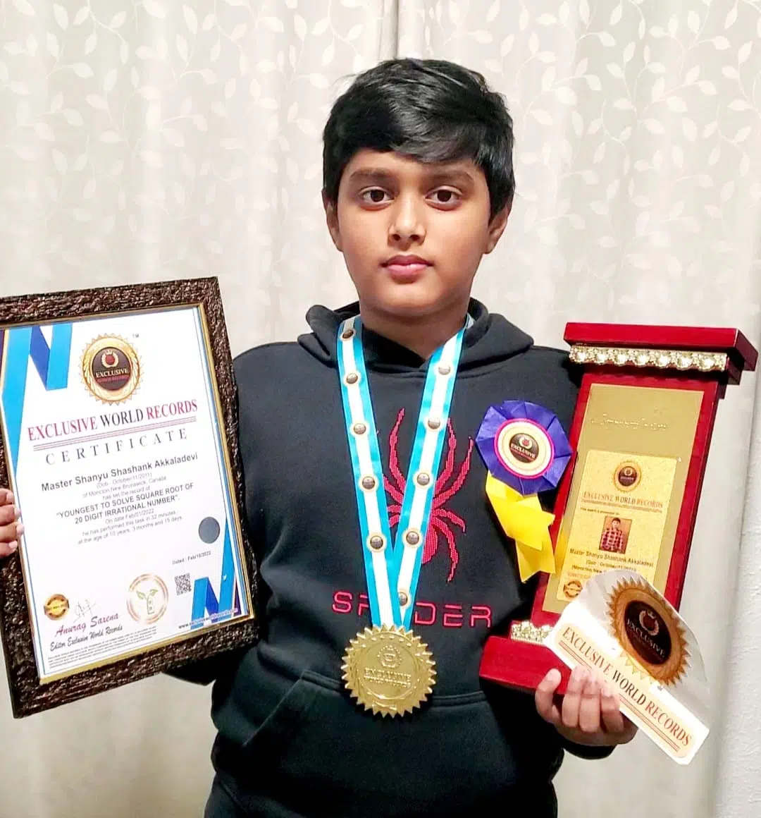 Grade Five Student Breaks Math World Record