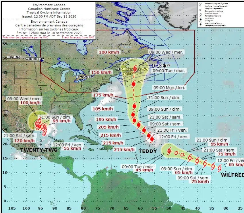 Teddy Could Impact Maritimes As Post-Tropical Storm