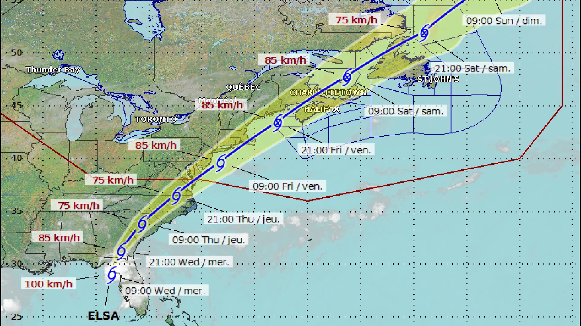 UPDATED Elsa Makes Landfall In Florida Y95.5