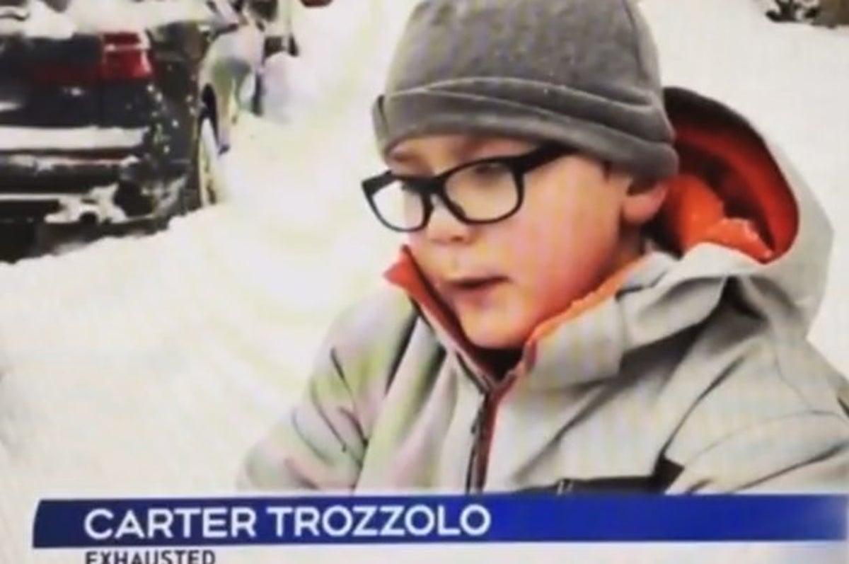 Kid tired of shoveling snow is a viral hit - Vimarsana News