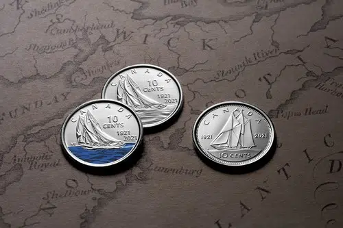 Video: Canada’s new colourful dime is out