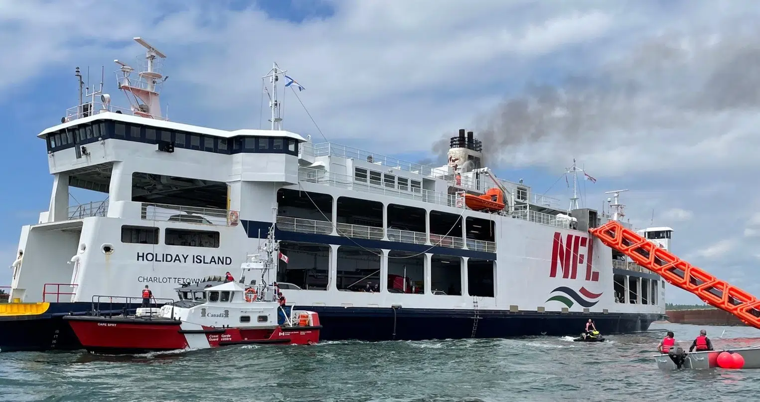 Fire continues to burn on P.E.I.-N.S. ferry