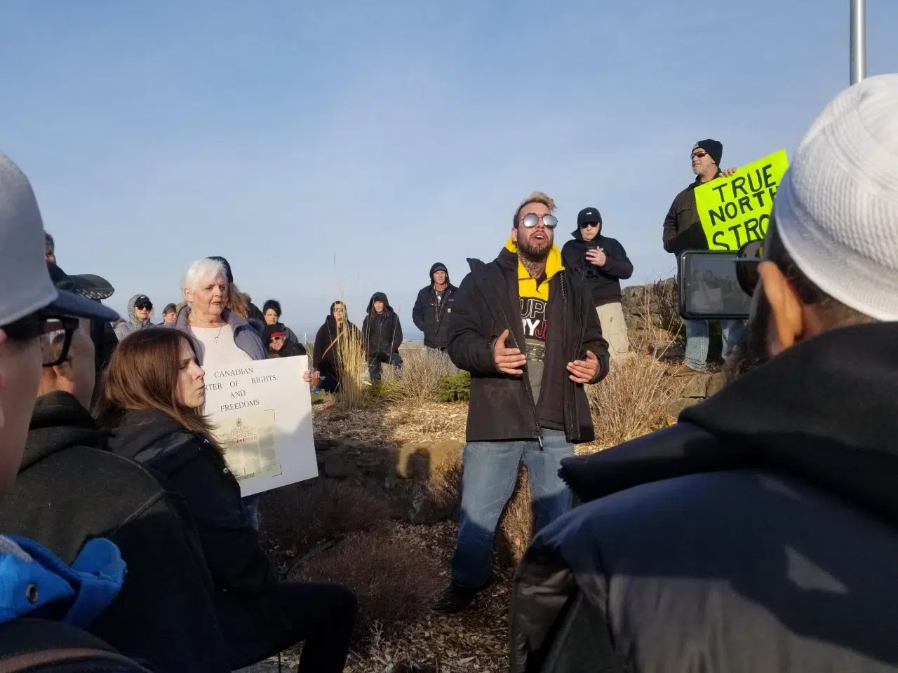 Protest Against Health Measures In Thunder Bay