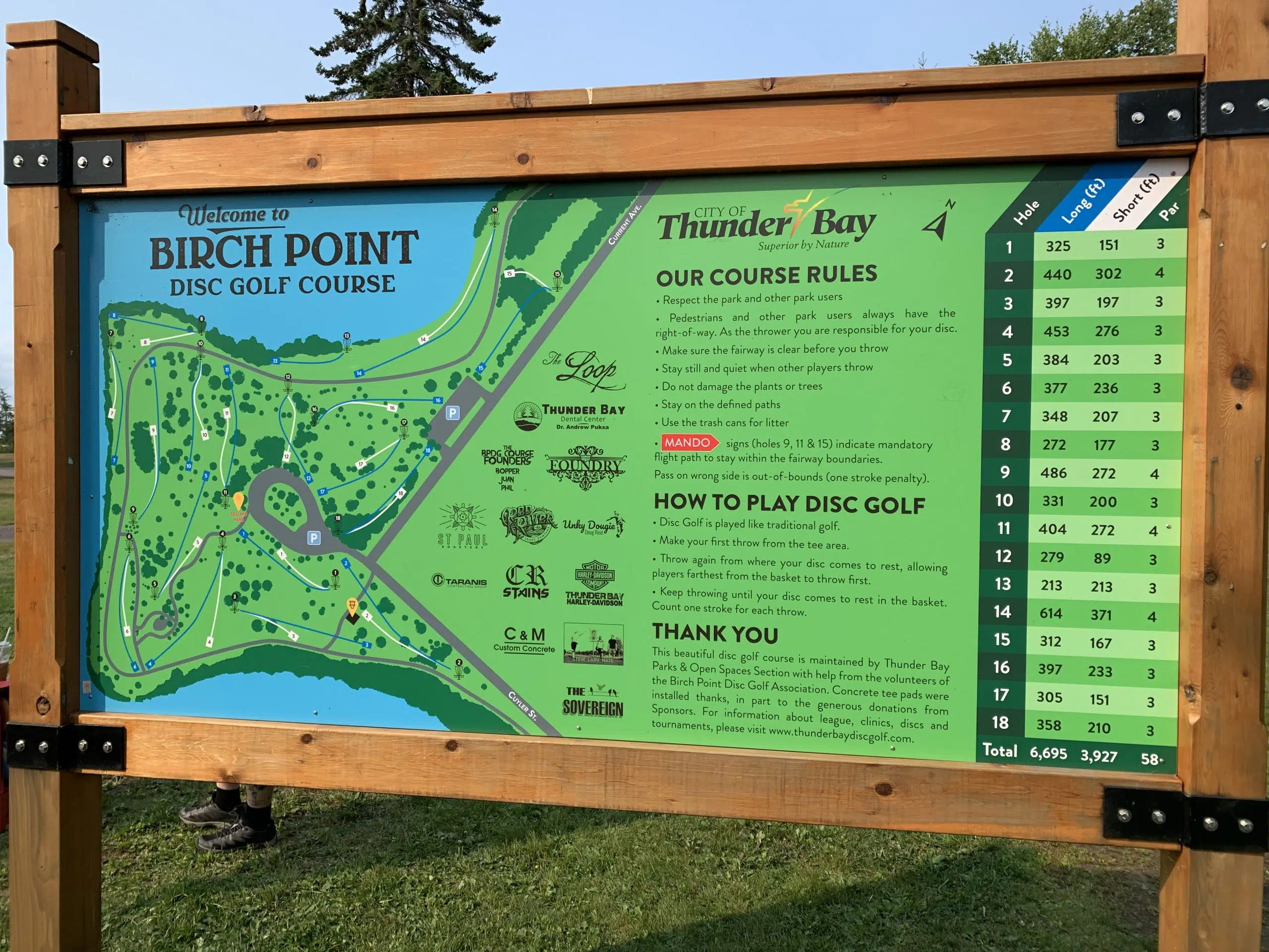 Northern Ontario Disc Golf Championship In Thunder Bay