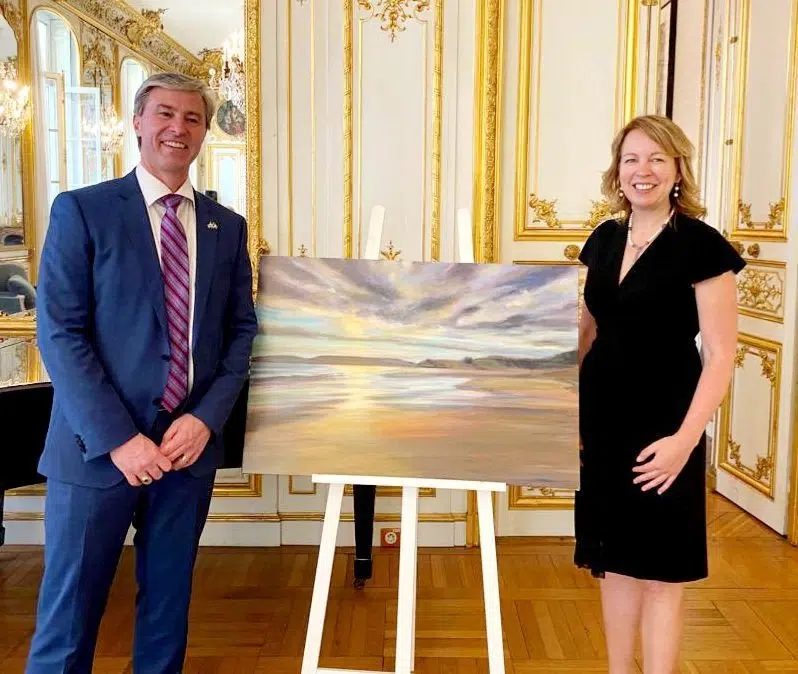 Hirtle’s Beach painting presented to Canadian Embassy in France