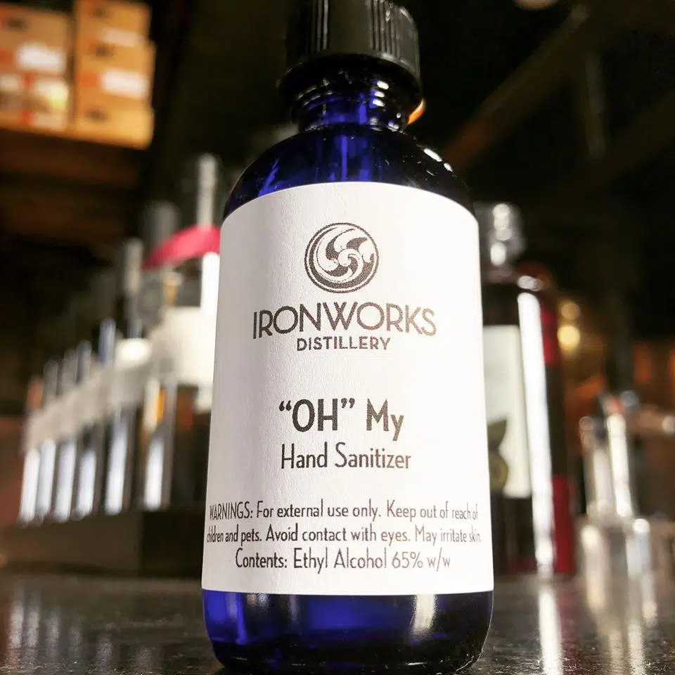 Ironworks Distillery Switches to Sanitizer Production