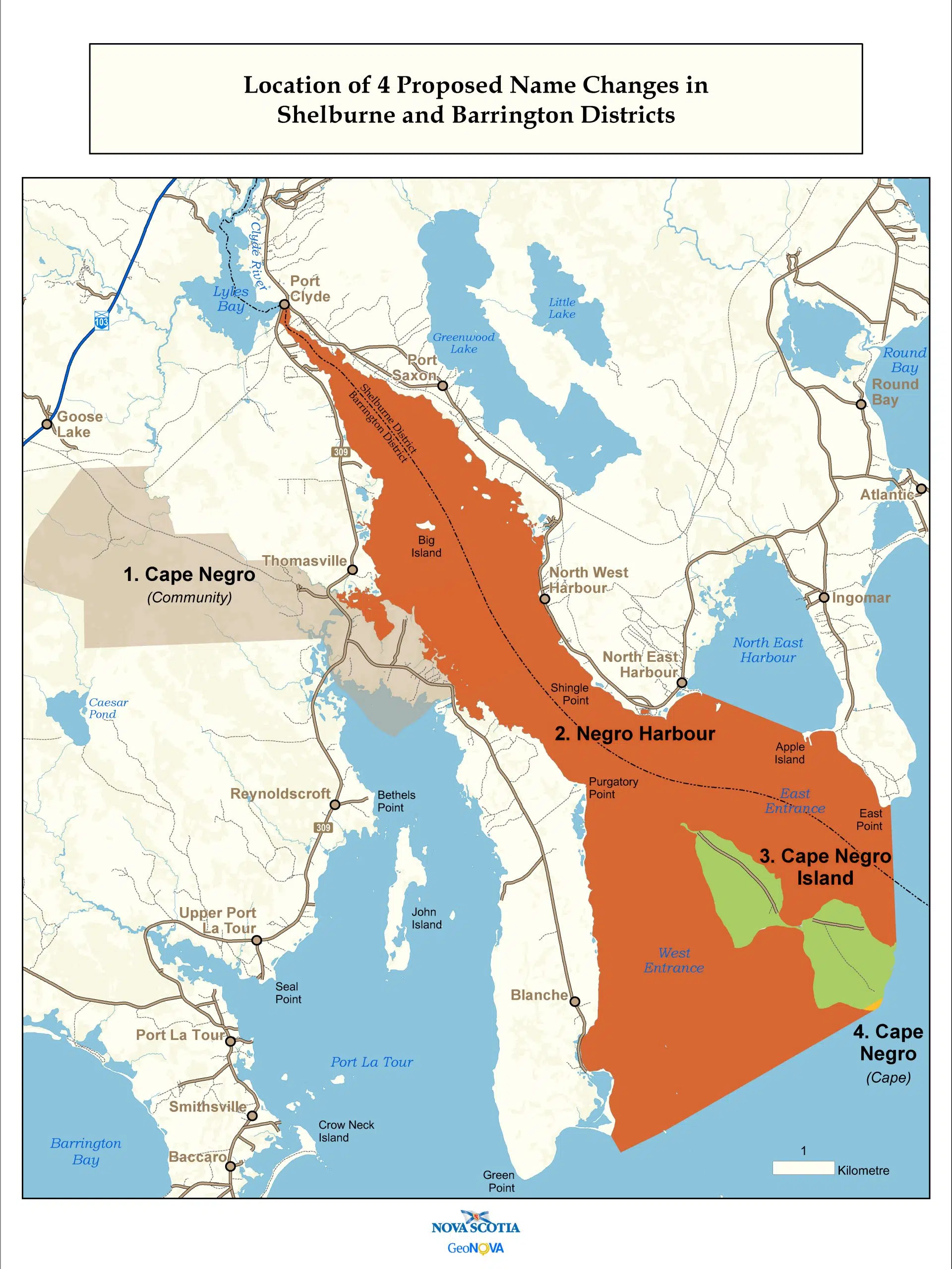 Four Shelburne County Place Names To Be Changed