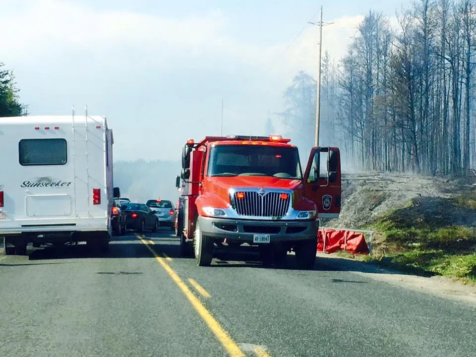 Highways Closed By Fires Open CFOB 93.1 The Border