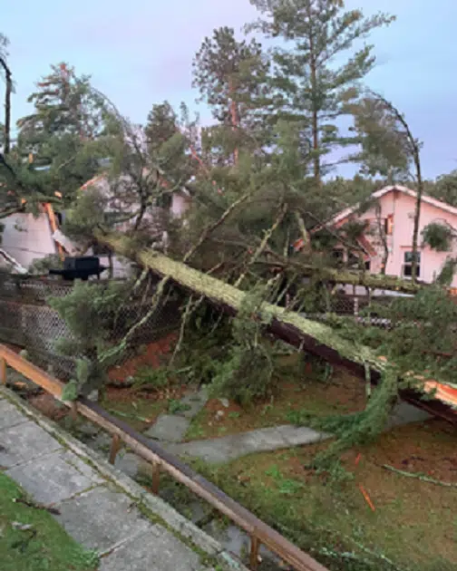 Aftermath Of A Storm In Nestor Falls July 2022 CFOB 93.1 The Border