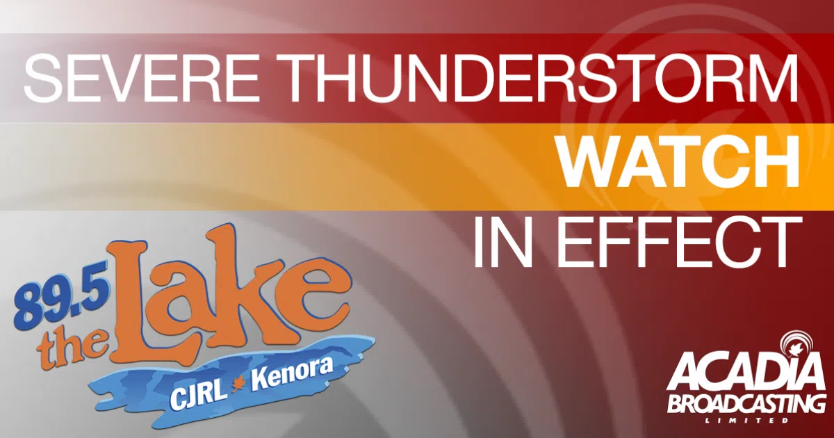 Severe Thunderstorm Watch in Effect 89.5 The Lake