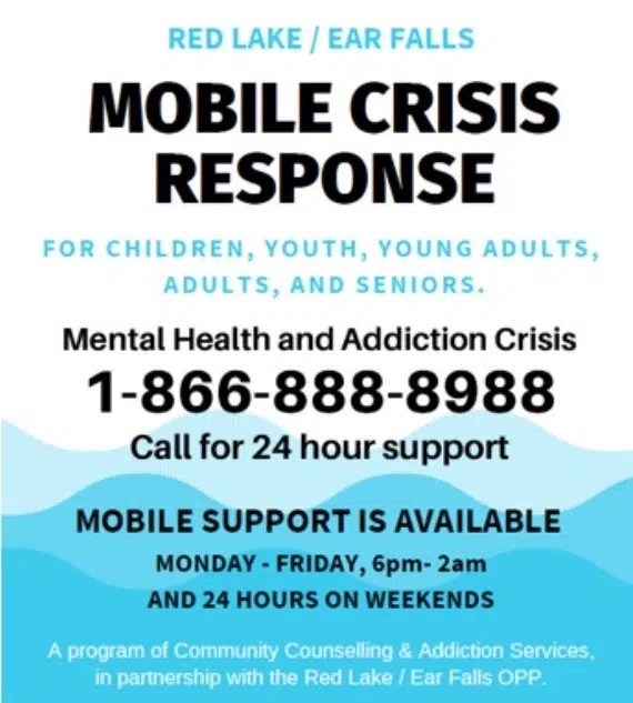 Mobile Crisis Unit Available In Red Lake/Ear Falls CKDR