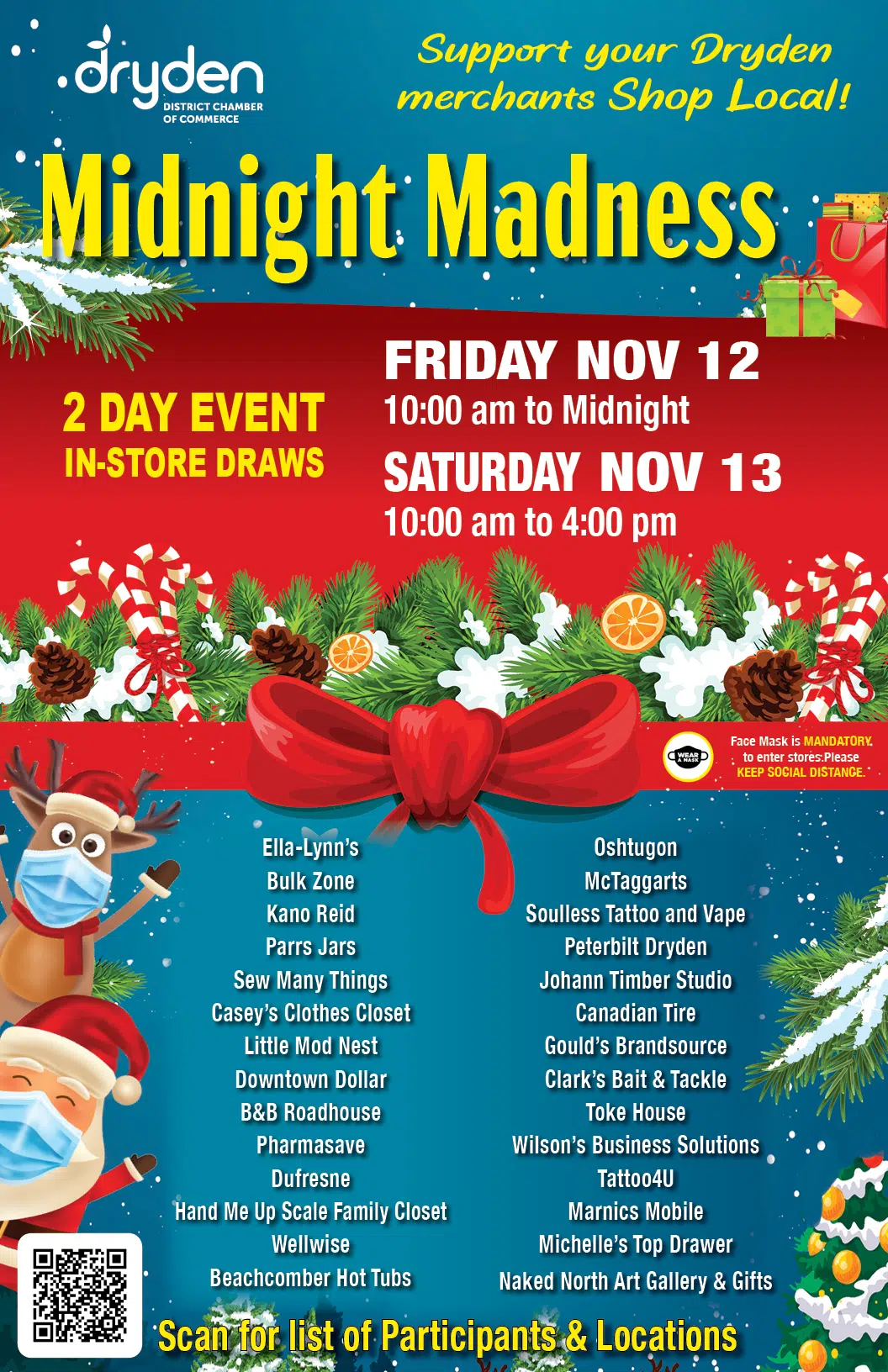 Shop Local At Dryden’s Midnight Madness CKDR