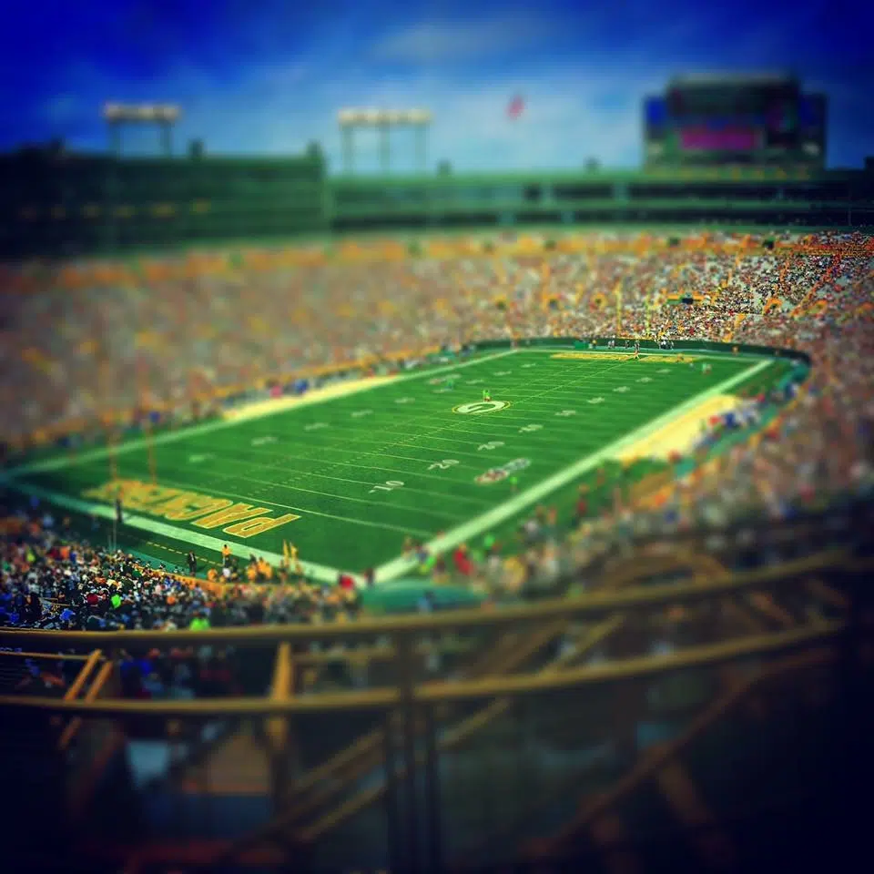 soccer match at lambeau field