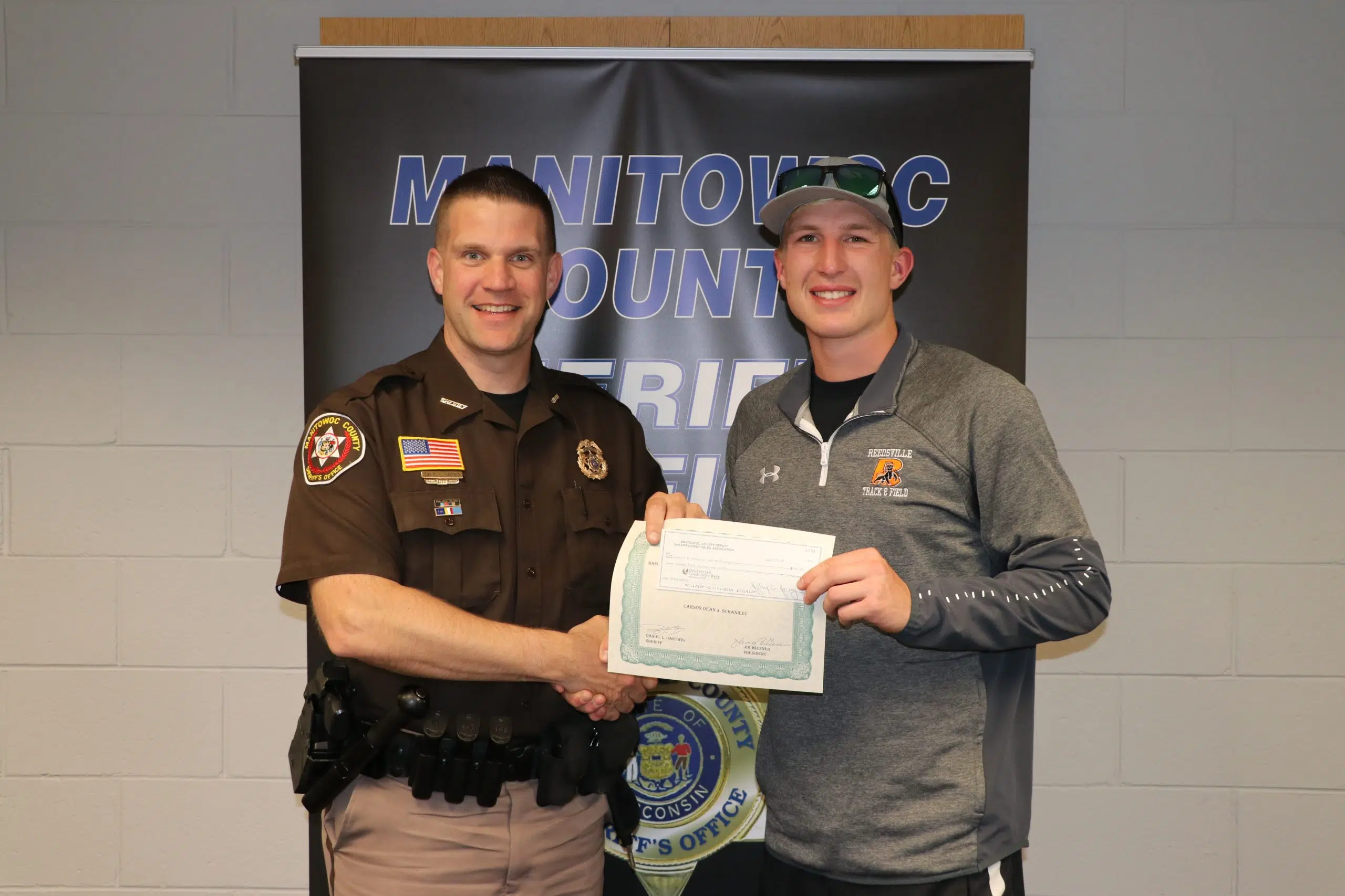 Manitowoc County Sheriff Awards Reedsville Graduate Shimanek Memorial