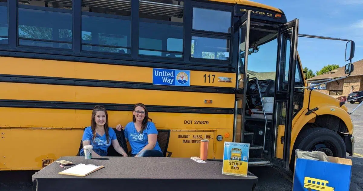 United Way Manitowoc County Holds Their “Stuff The Bus” Event