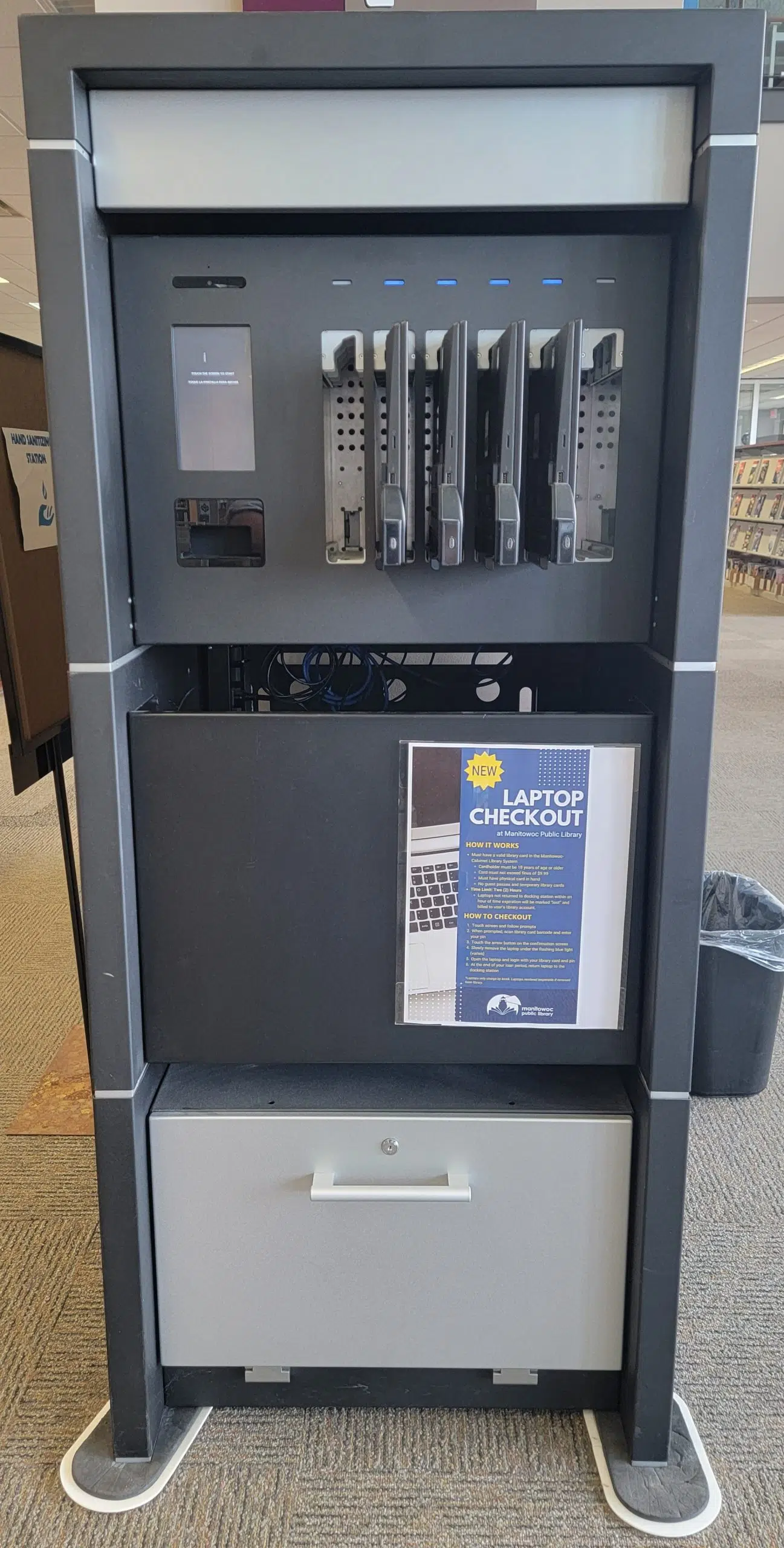 Manitowoc Public Library Introduces Laptop Checkout Kiosk