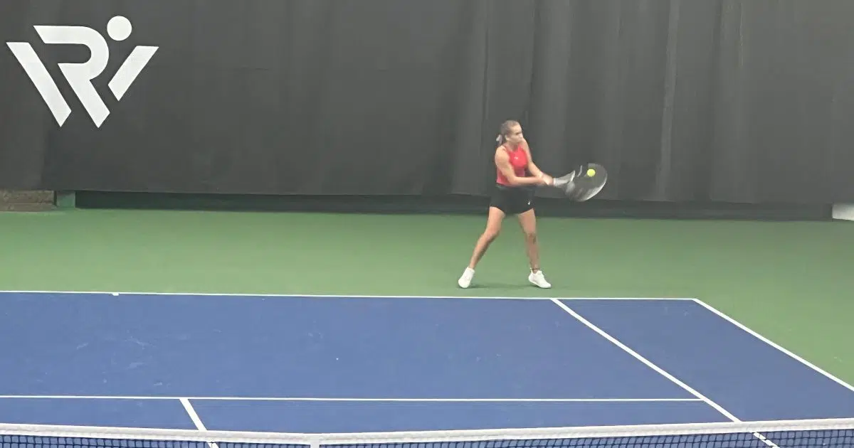 Olivia Minikel Advances at The State Girls Tennis Tournament in Madison