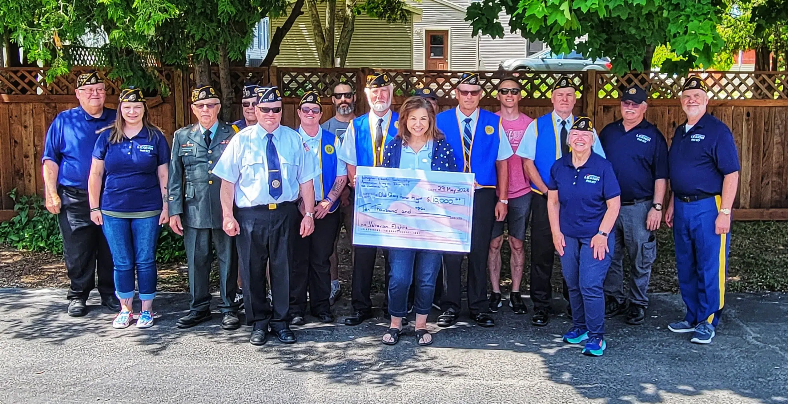 American Legion Post 477 Raises 10,000 for Old Glory Honor Flight