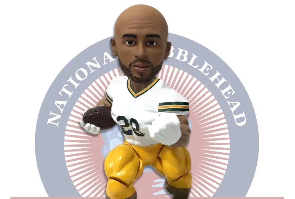 Packers running back A.J. Dillon bobblehead has one-of-a-kind feature