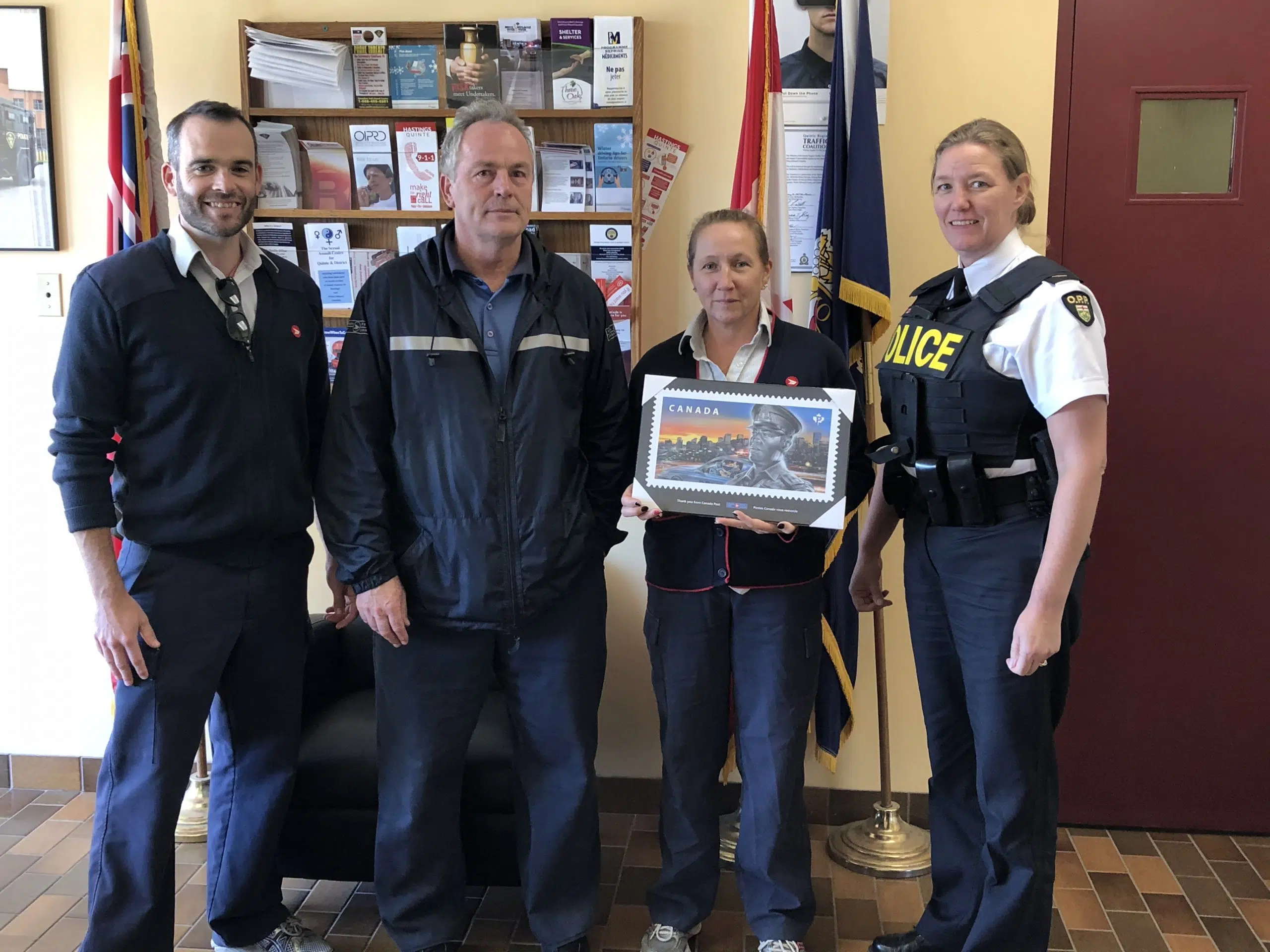 Canada Post donates art to Quinte West OPP Quinte News