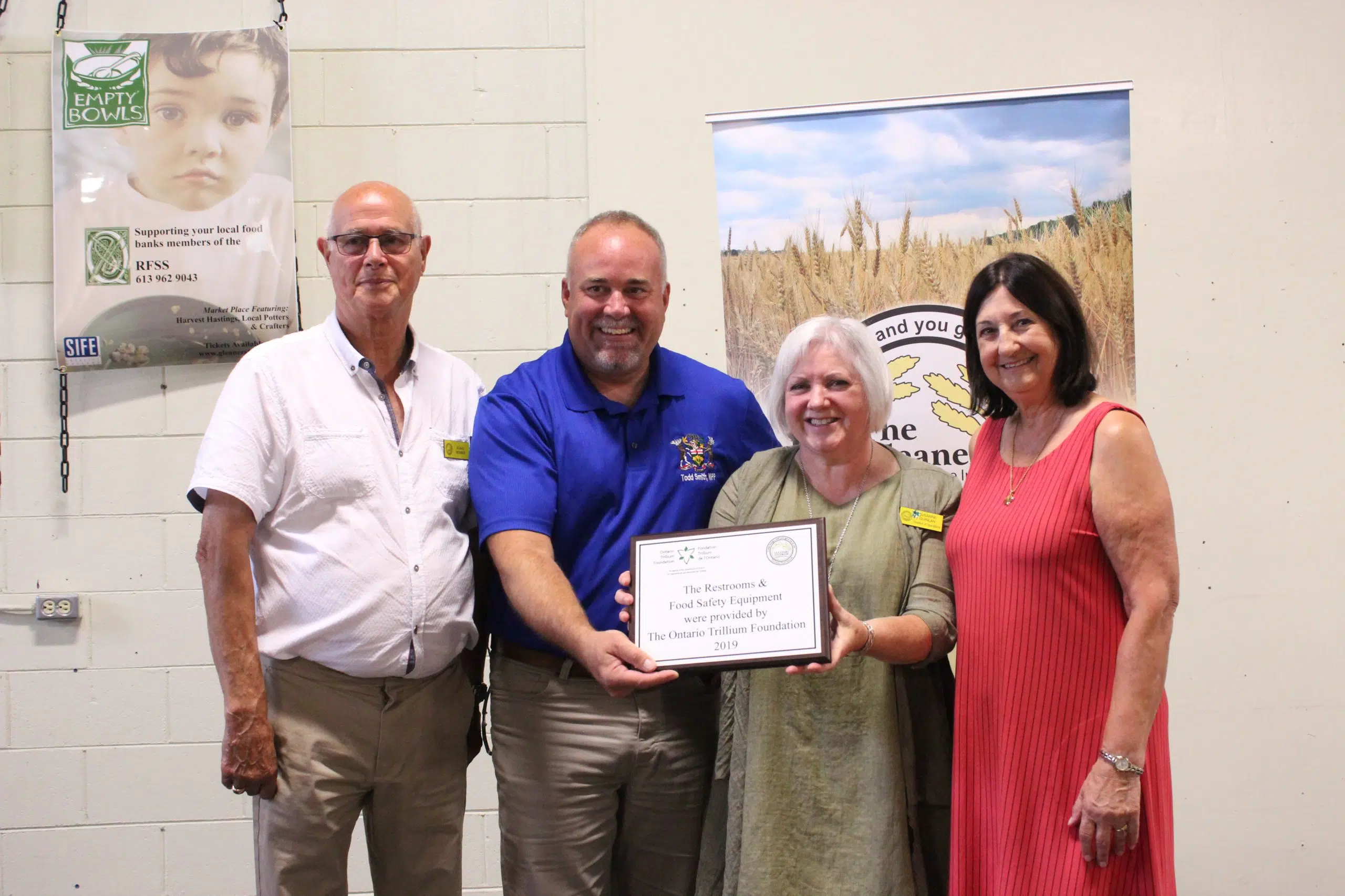 Gleaners Food Bank receives Ontario Trillium Foundation grant Quinte News