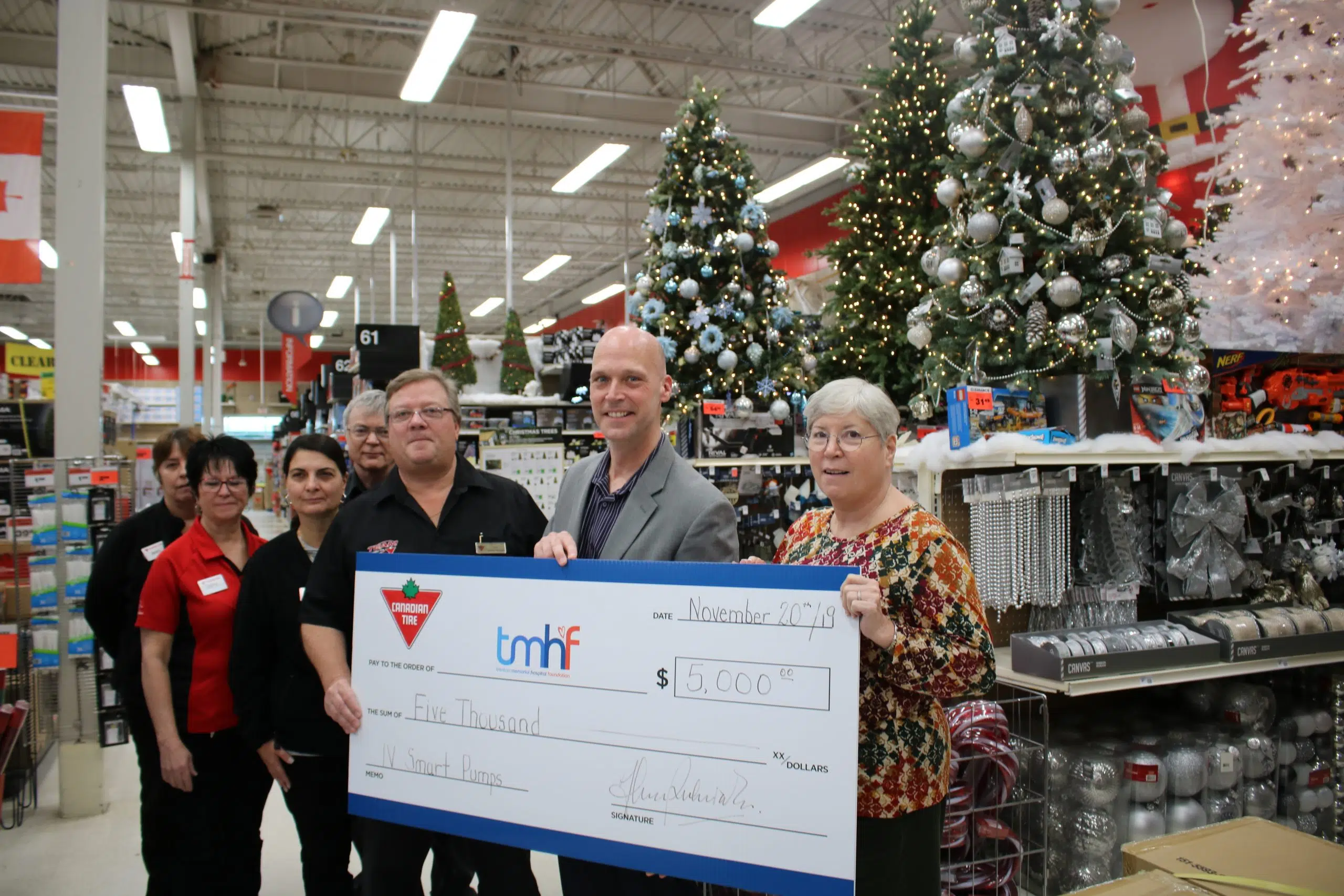 Quinte West Canadian Tire donates 5,000 to TMHF Quinte News
