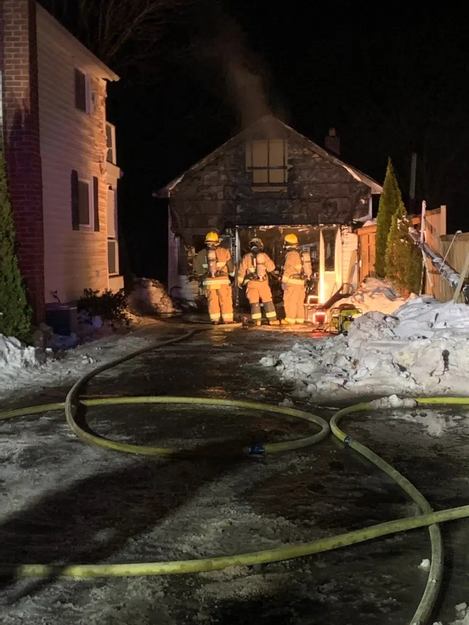 Garage burns down but home saved Quinte News