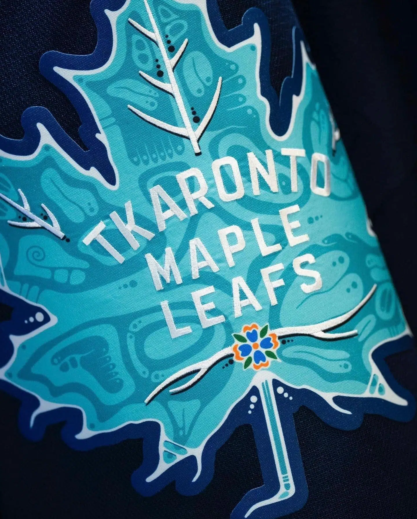 First Nations artists score big with beaded medallions and jersey design  for Toronto Maple Leafs