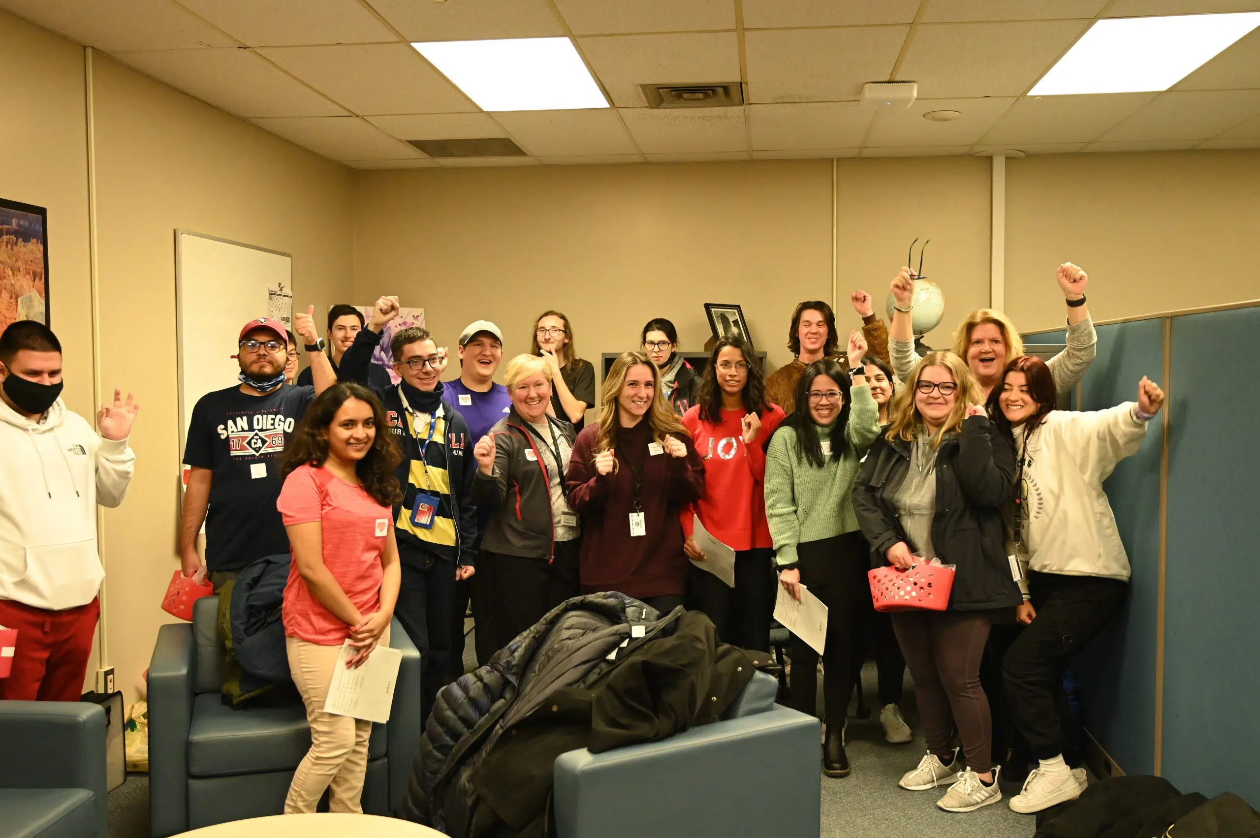 Fanshawe students hand out grams for International Kindness Day