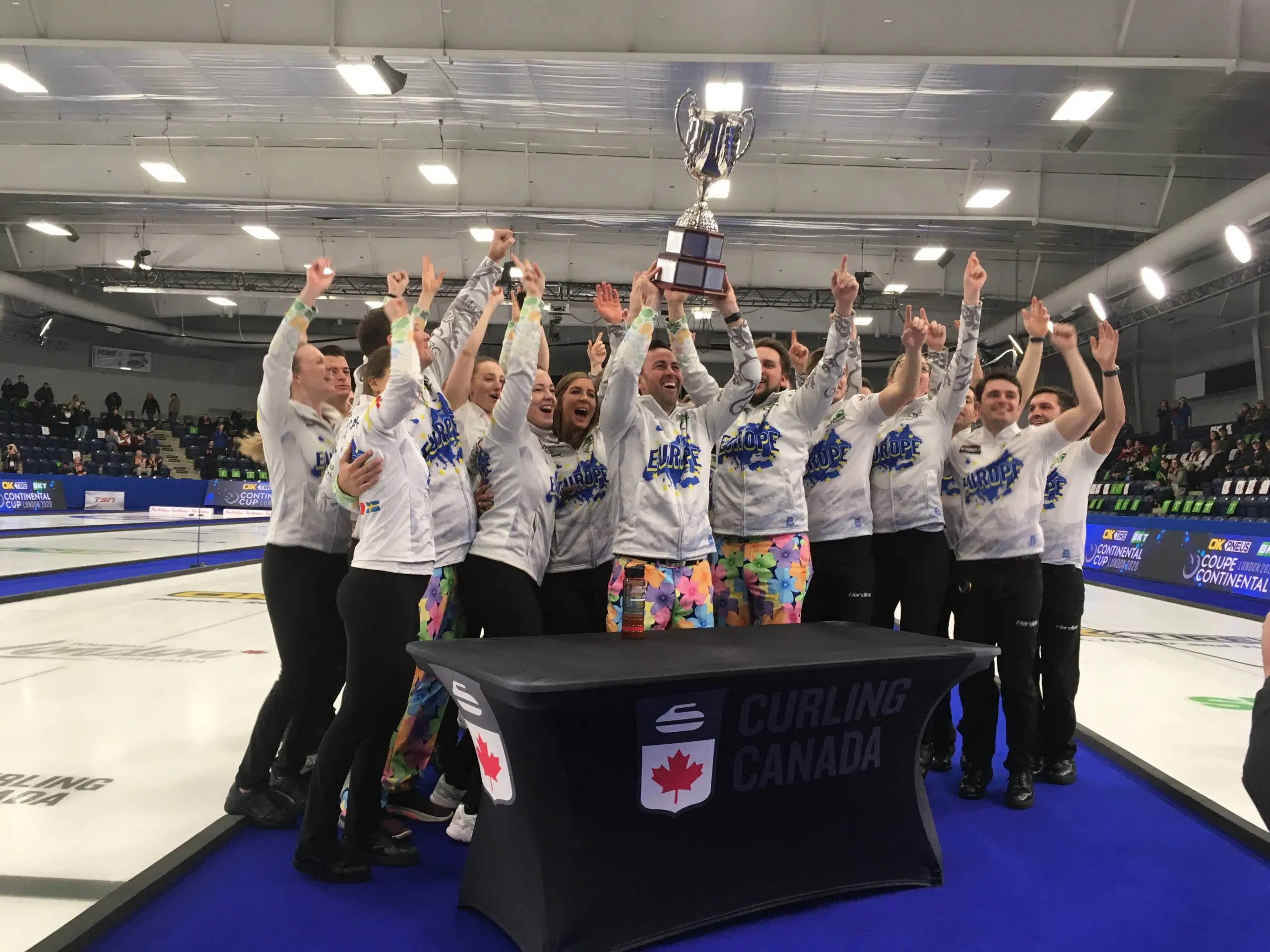 Europe wins the 2020 Continental Cup of Curling. CFRL