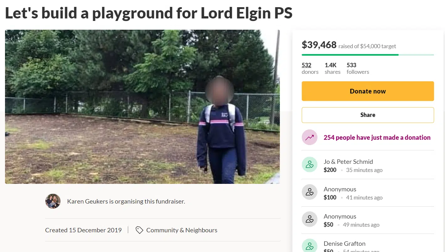 Fundraiser for Lord Elgin Public School skyrockets past expectations