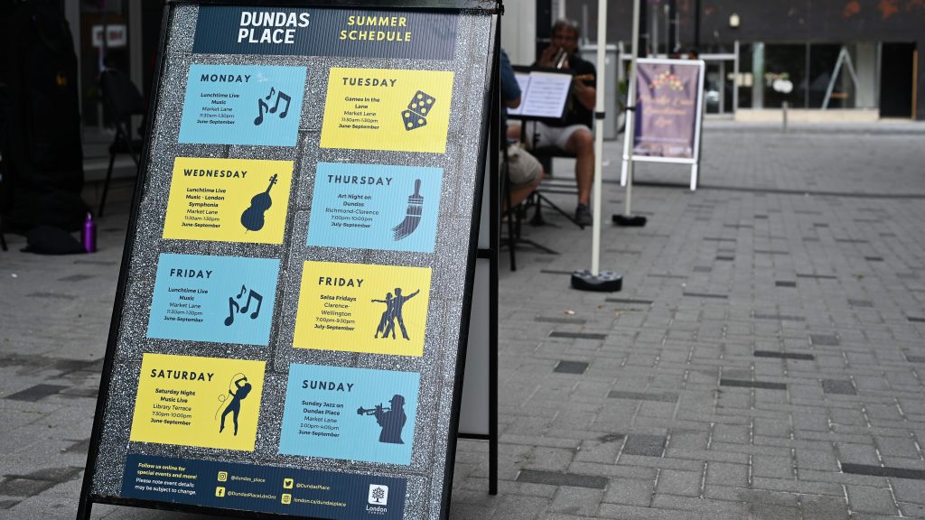 Dundas Place Summer Schedule