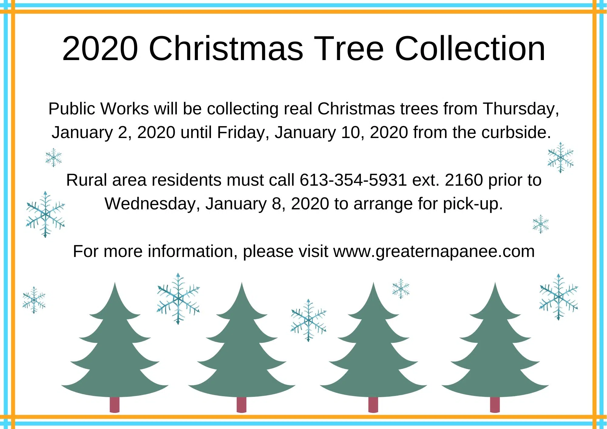 Christmas Tree pickup Napanee Today