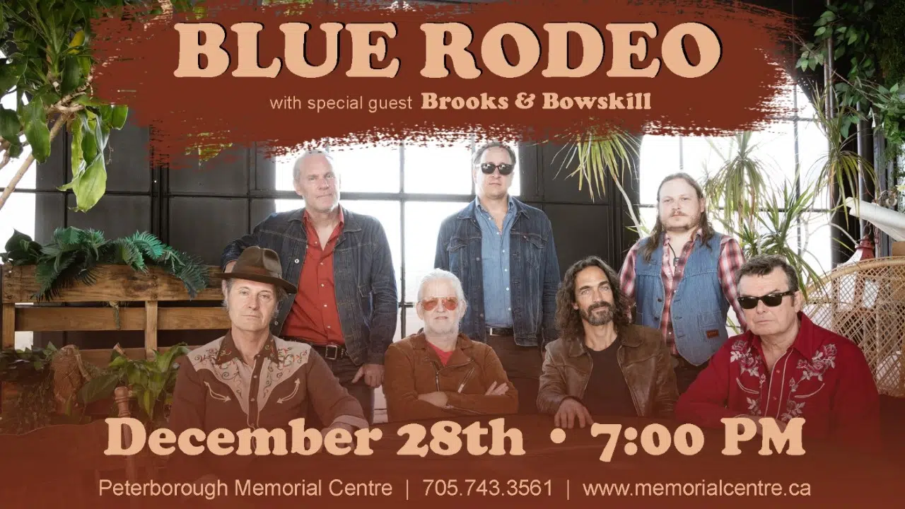Blue Rodeo booked for a yearending concert at the Peterborough