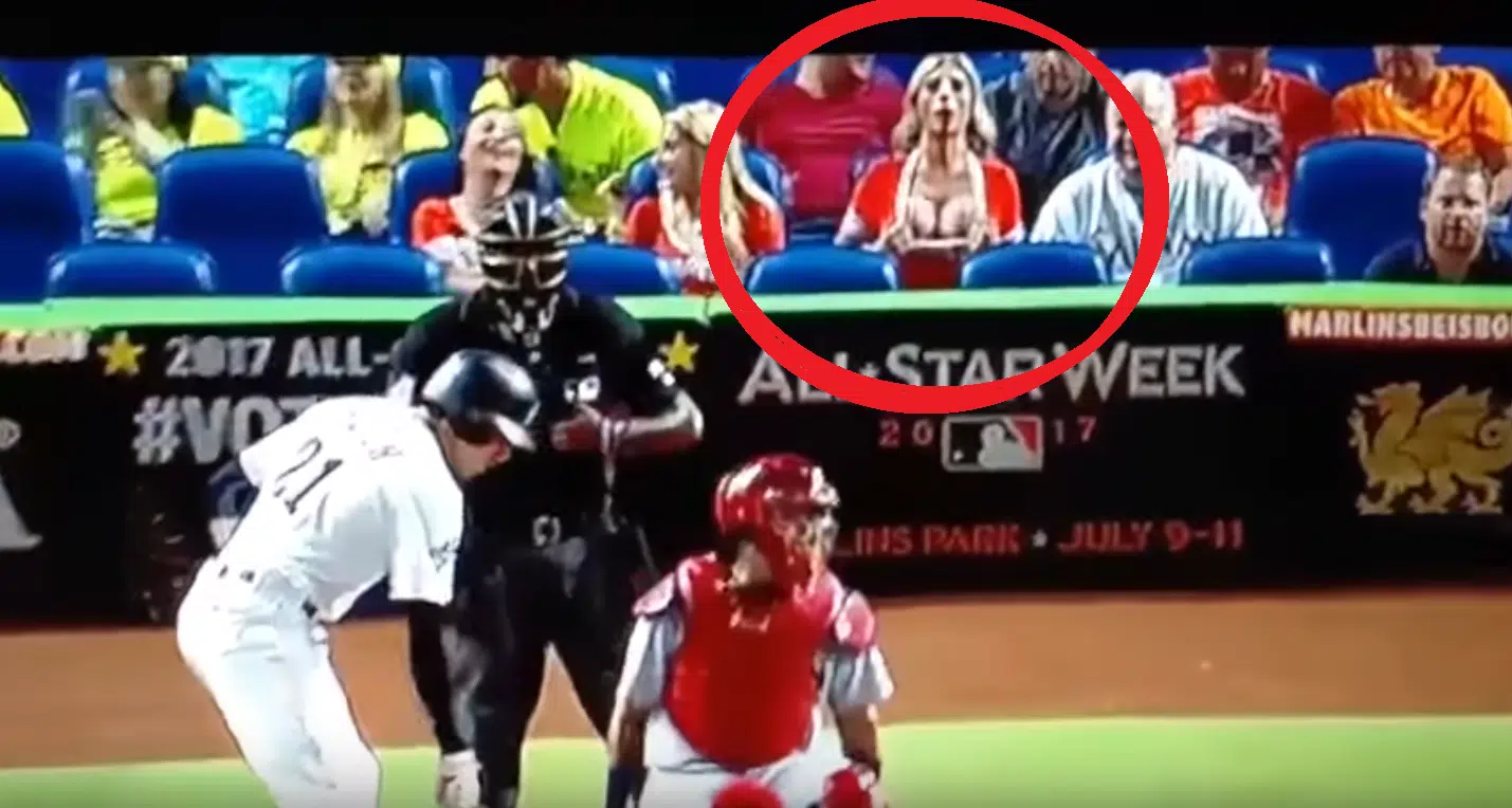 Marlins Fan Flashes Pitcher During Game Video 1029 The Buzz