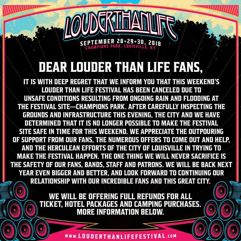 Louder Than Life Festival -CANCELED  The Buzz