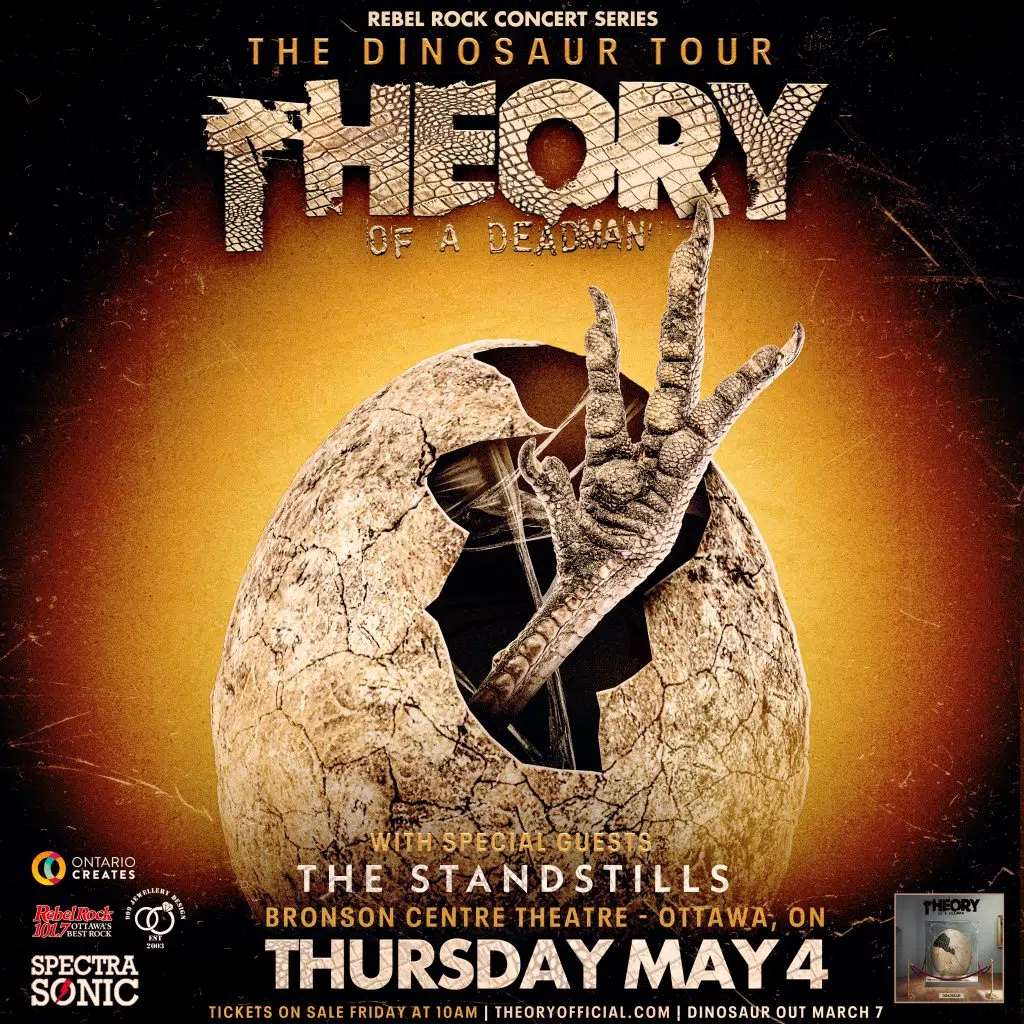 THEORY OF A DEADMAN MAY 4 2023 The Bronson Centre REBEL ROCK