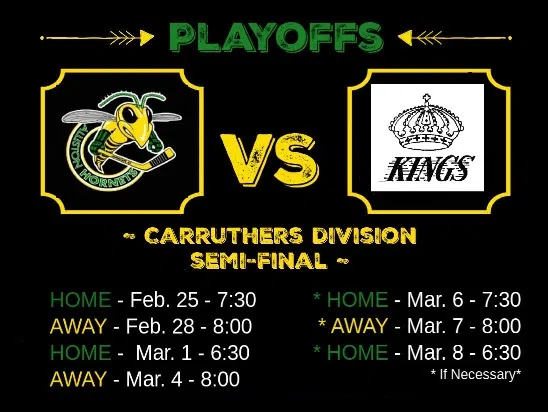 Hornets Round Two Schedule is Out | FM92 South Simcoe Today Hornets Round Two Schedule is Out | FM92 South Simcoe Today