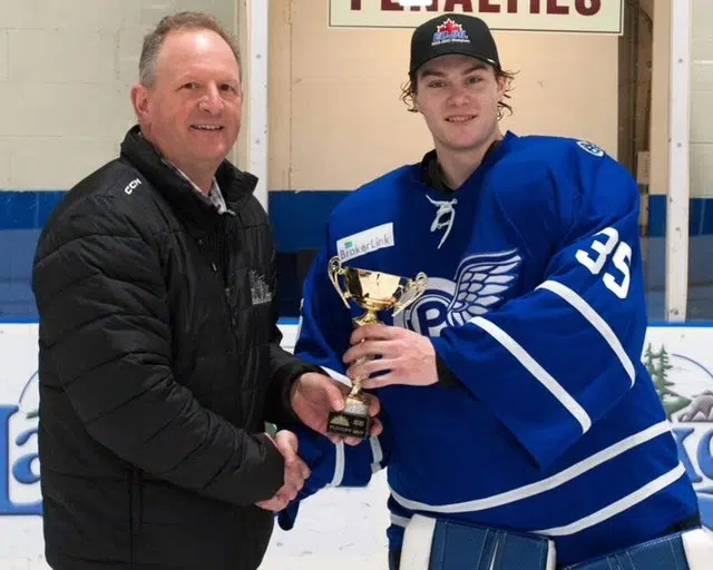 Perth Blue Wings goaltender Brady McEwan named playoff MVP