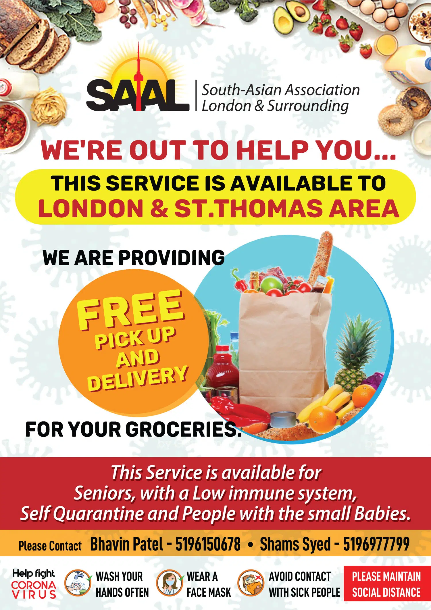 Free grocery delivery service being offered in St. Thomas and Port Stanley area 94.1 St