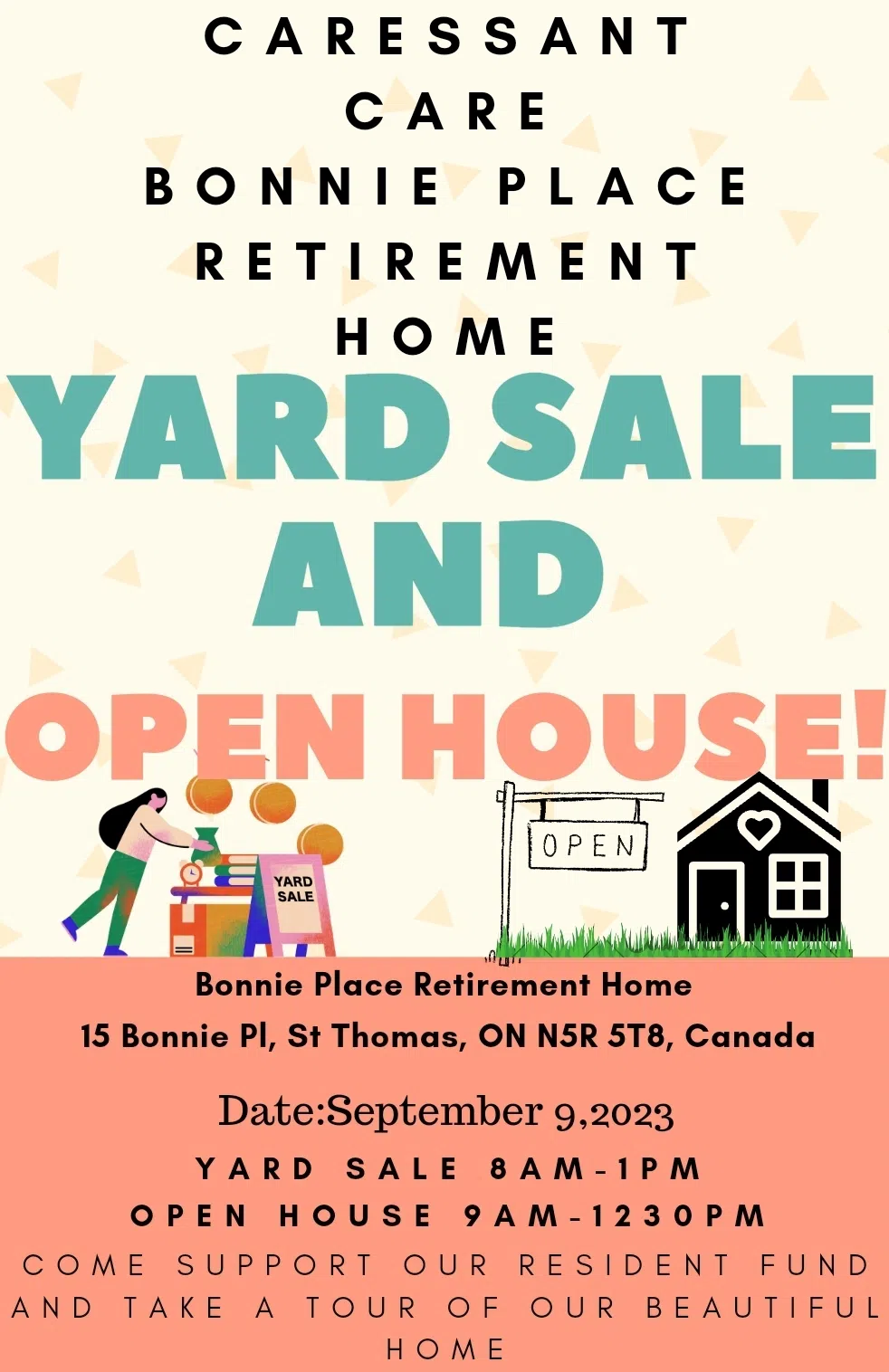 Caressant Care Bonnie Place to host community Open House and Yard Sale Saturday 94.1 St