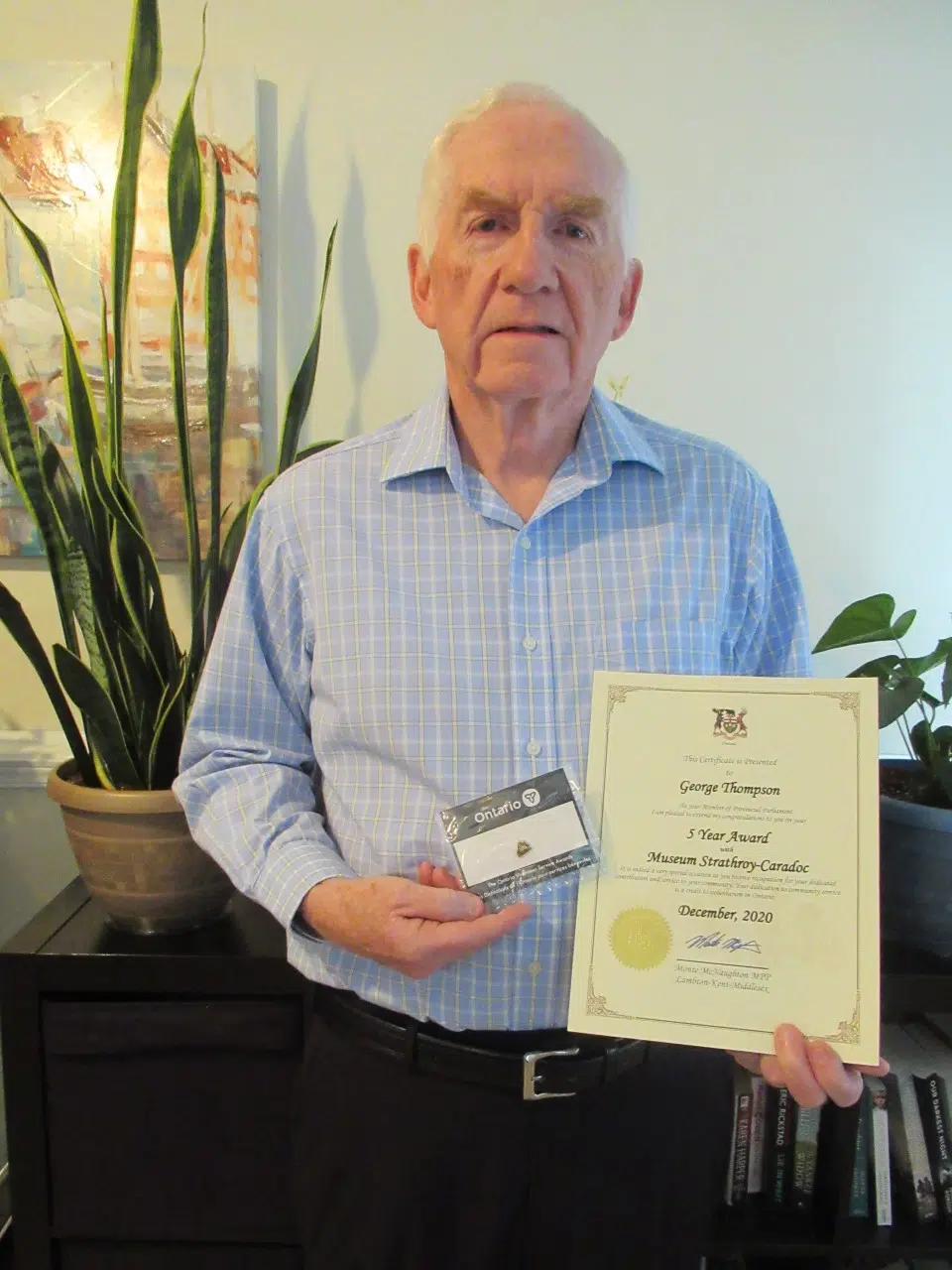 Museum Volunteer Honoured With Ontario Service Award 105.7 Strathroy Today Museum Volunteer Honoured With Ontario Service Award 105.7 Strathroy Today