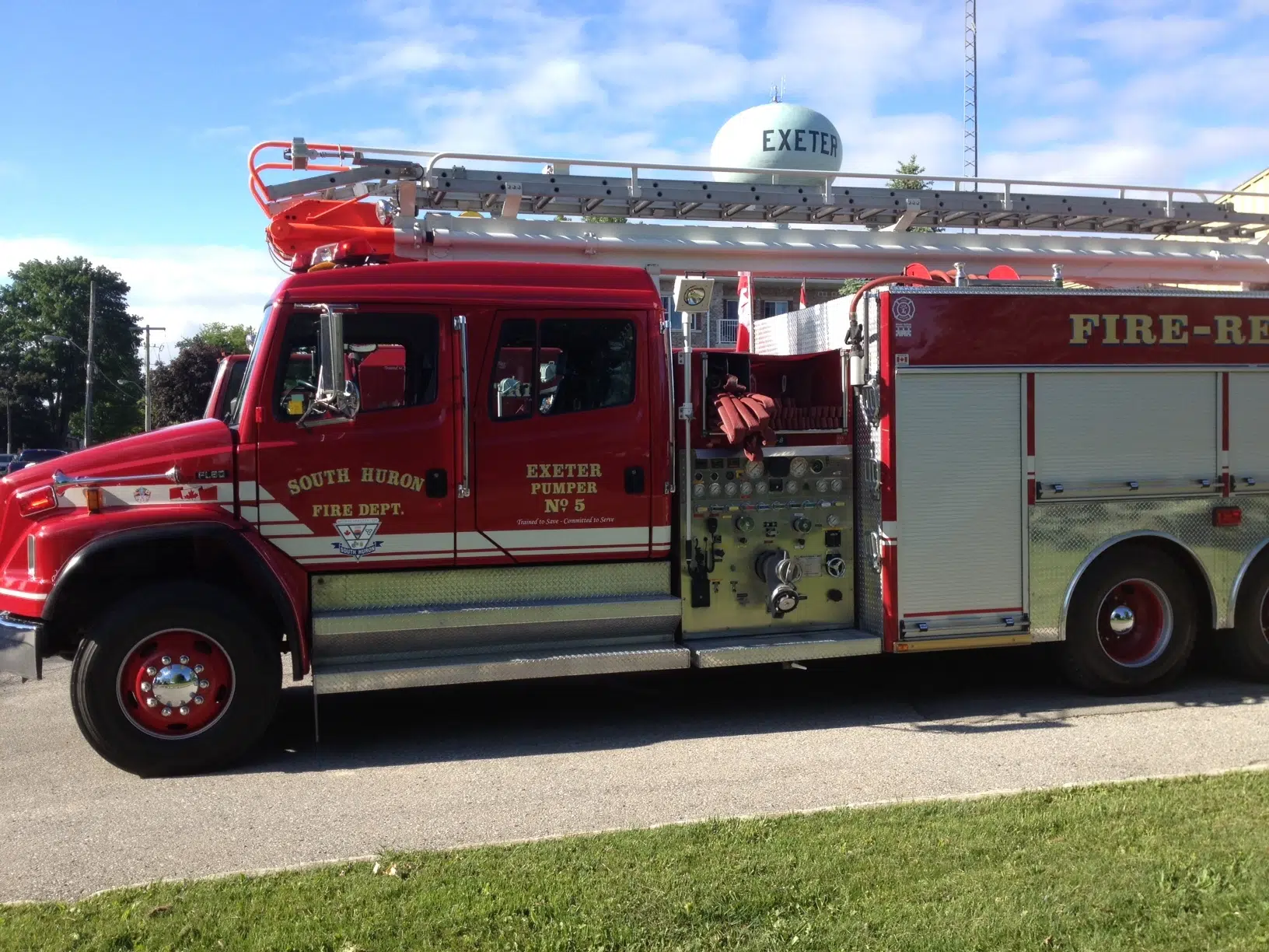 Local Crews Called To West Perth Barn Fire 90 5 Exeter Today   Fire Truck 