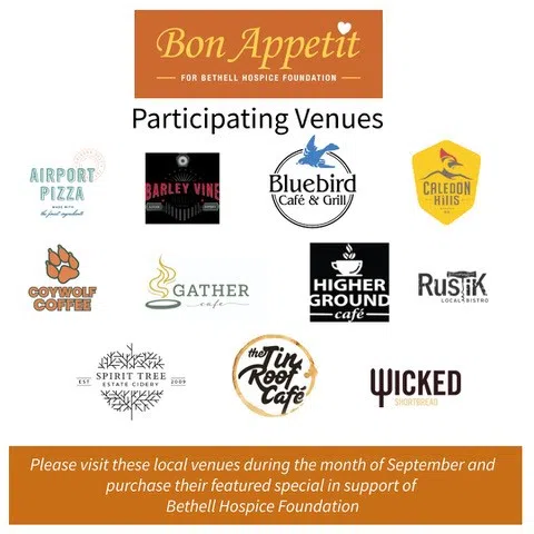 September is Bon Appetit for Bethell Hospice Month!