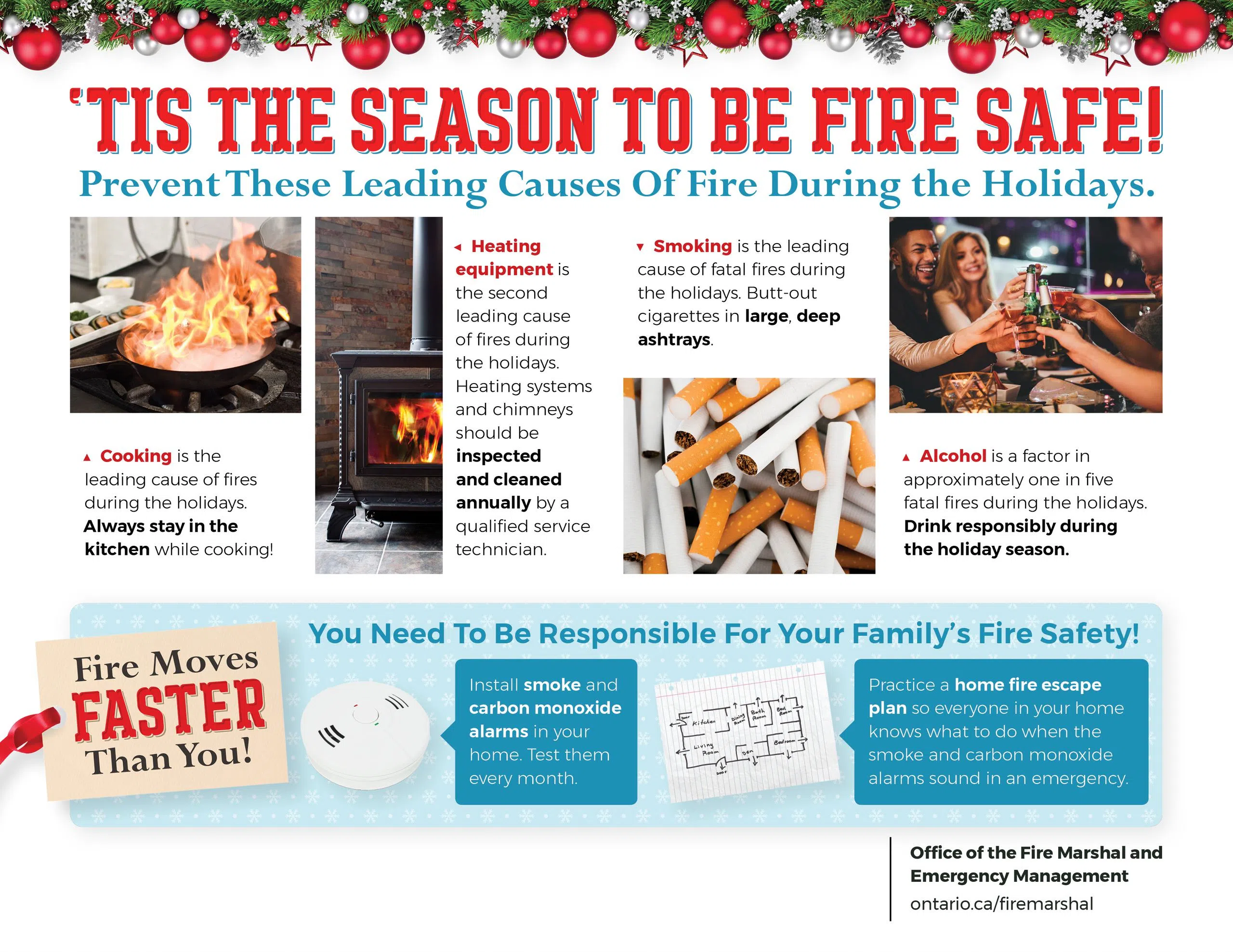 Holiday Fire Safety Tips From the Ontario Fire Marshal