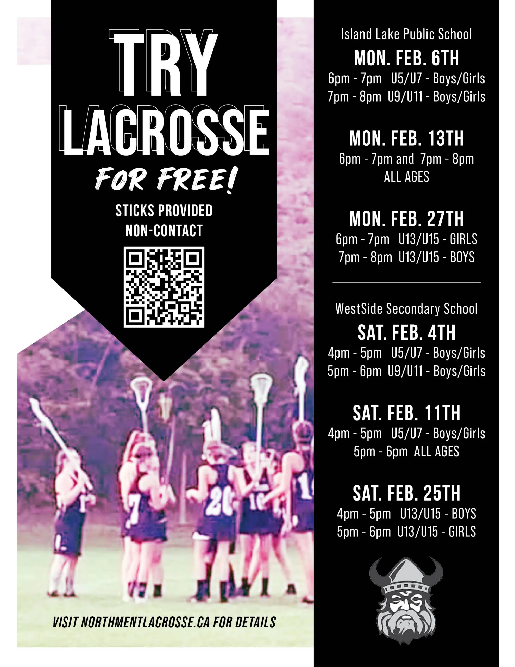 Try Lacrosse for Free with the Orangeville Northmen! FM92 South