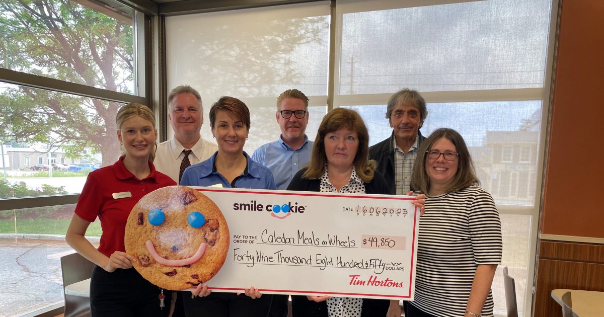 Local Tim Hortons raises record-breaking donations for Caledon Meals on Wheels - Vimarsana News