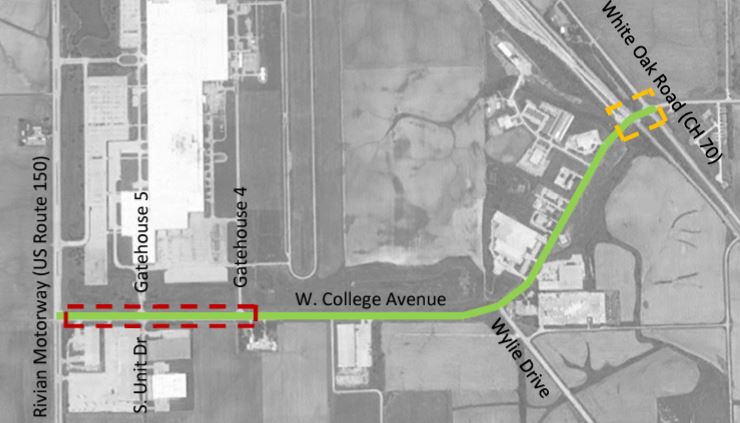 West College Avenue Project Delayed by Rivian Parking Lot Plans - Vimarsana News