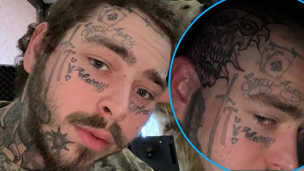 Post Malone got a tattoo of Patrick Mahomes and Travis Kelce after losing  at beer pong